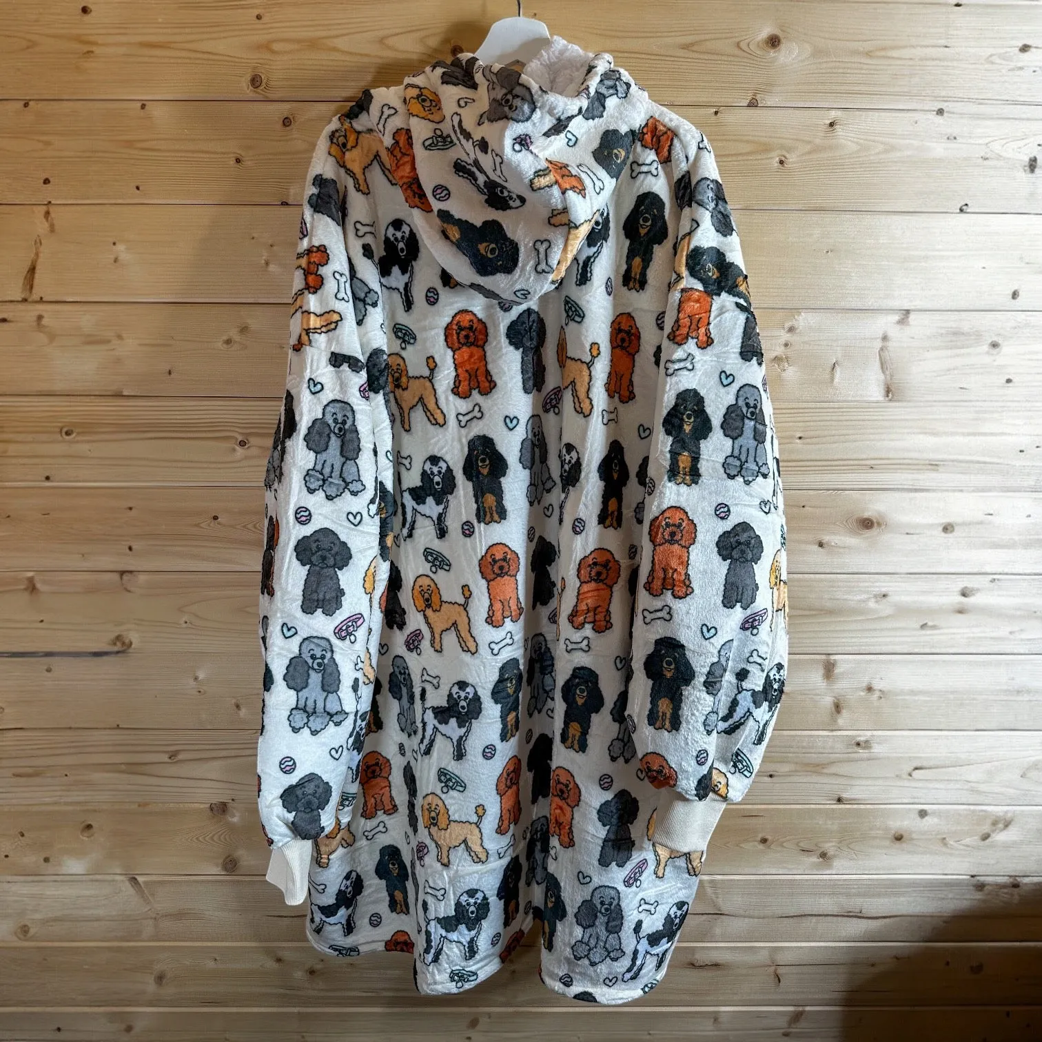 Snuggle Pup Hoodie - Oodles of Poodles - dog lover wearable blanket - dog carrier hoodie