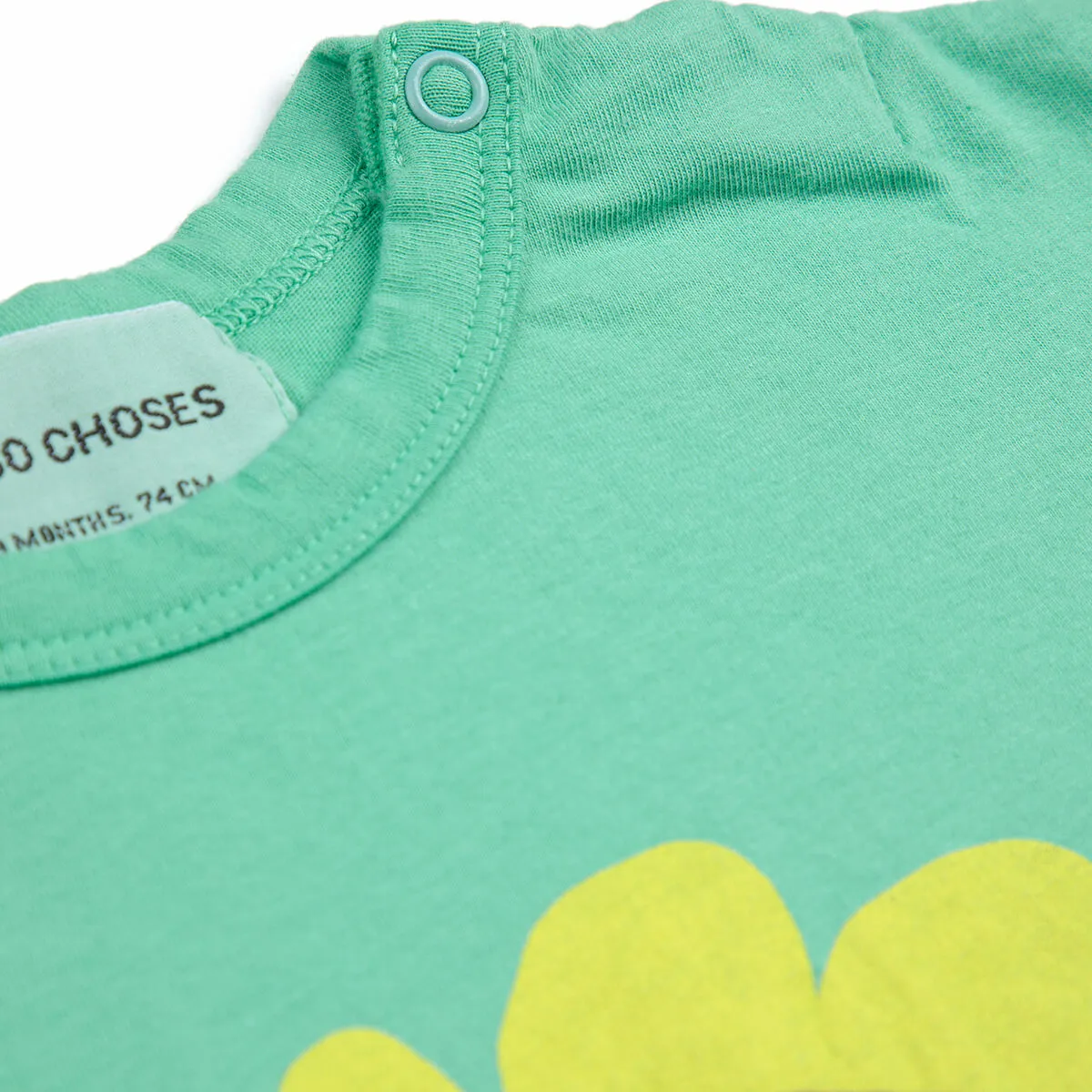 Sunflower Baby T-Shirt in Green by Bobo Choses