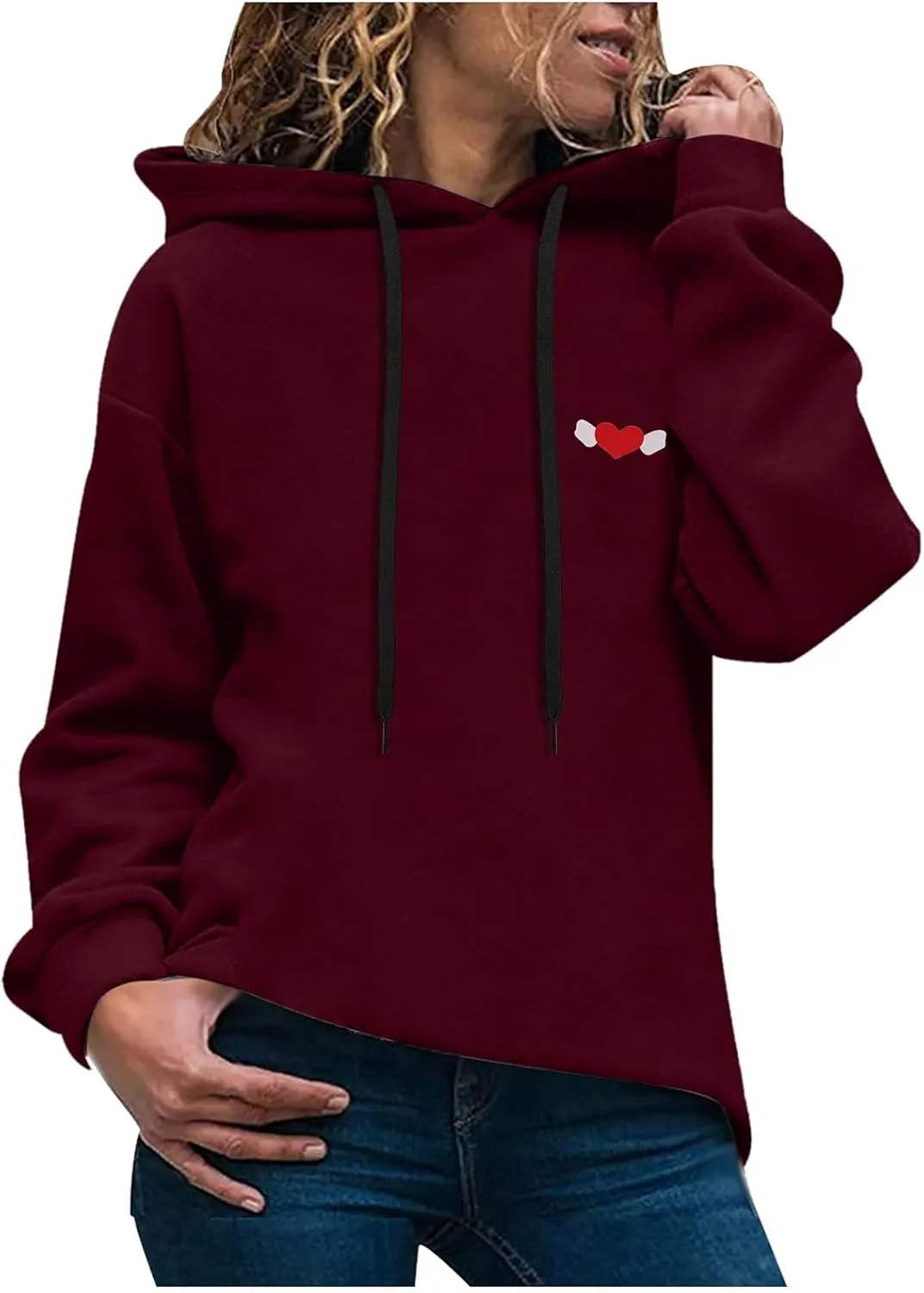 Sweatshirt Casual Printed Long Sleeved Hooded Women's Hoodies Sweatshirts Rose Hoodie Oversized Hoodie Fleece