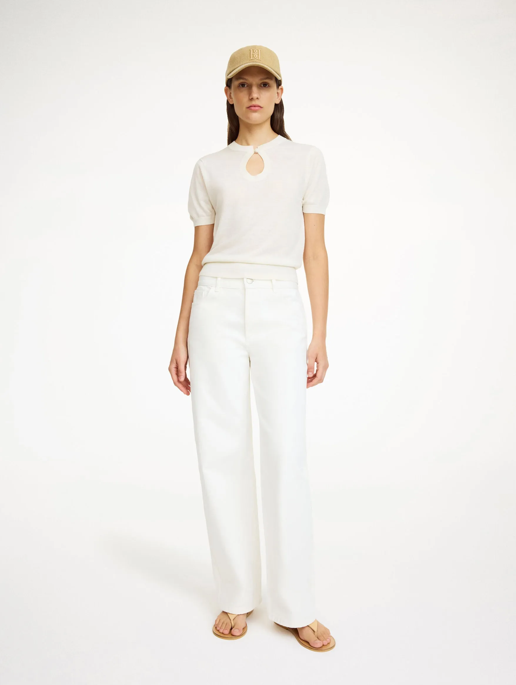 Tala Sweater Top in Soft White