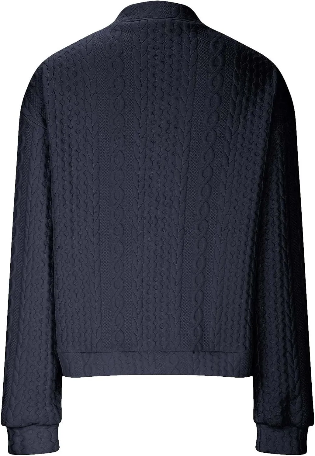 TANGNADE Women's Oversized Zip Up Sweatshirts Sweater Fall Outfits Casual Loose Knit Jackets with Pocket Cardigan Blouse