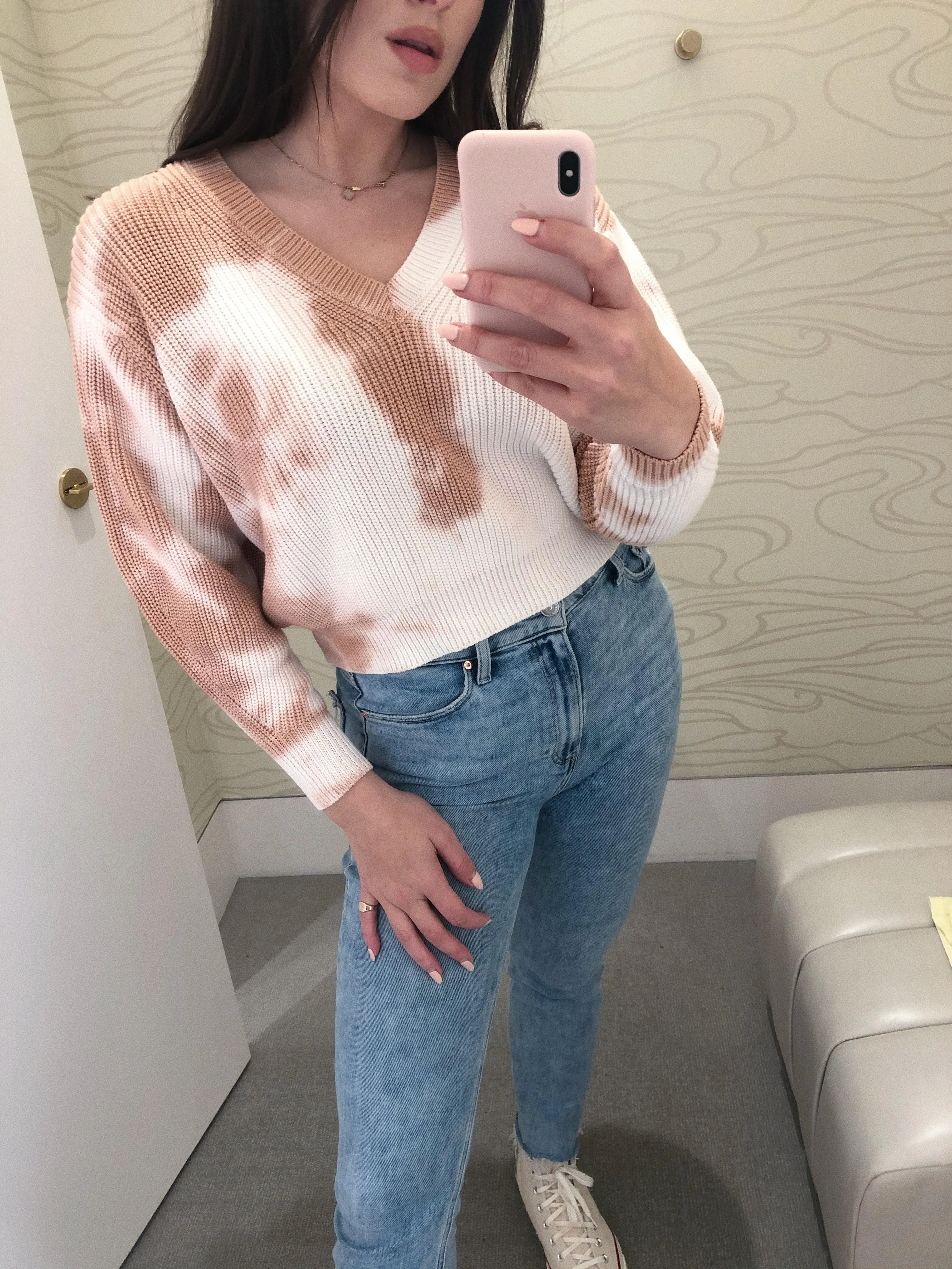 Tie Dye Cropped Knit