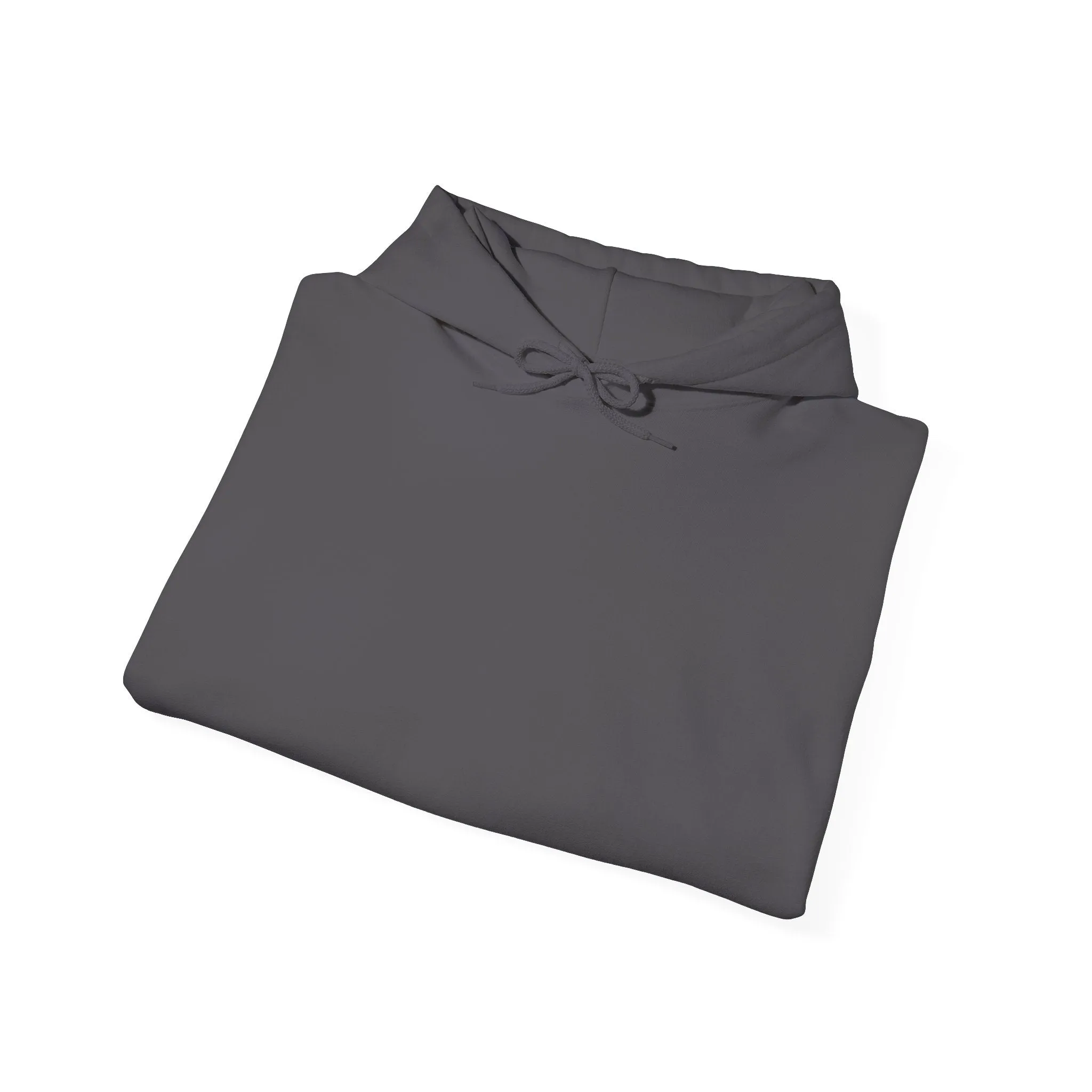 Unisex Heavy Blend™ Hooded Sweatshirt Basic Charcoal, Grey colors. Inside message of strength