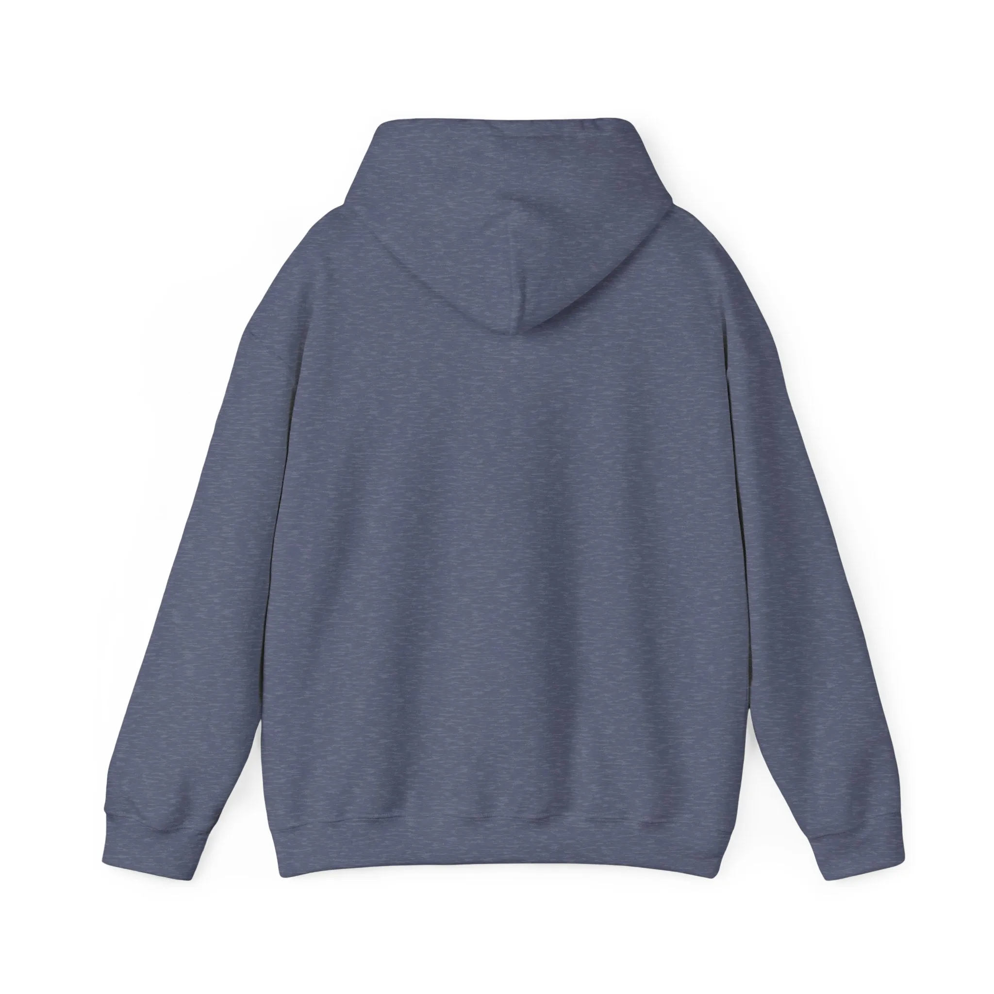 Unisex Heavy Blend™ Hooded Sweatshirt Basic Charcoal, Grey colors. Inside message of strength