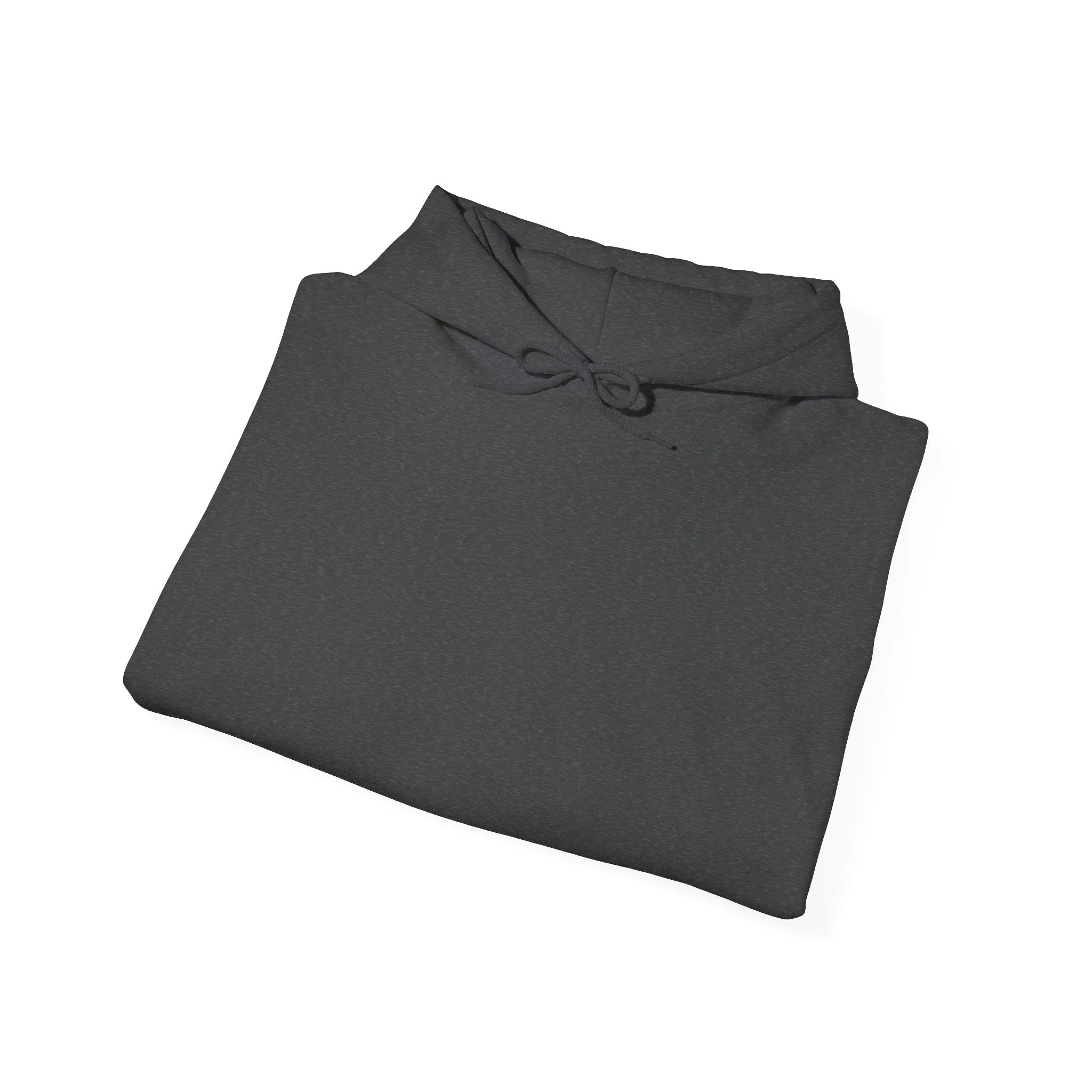 Unisex Heavy Blend™ Hooded Sweatshirt Basic Charcoal, Grey colors. Inside message of strength