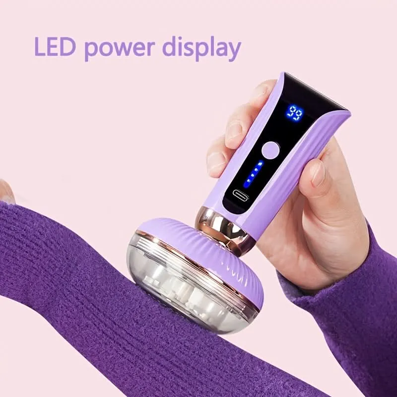 USB Rechargeable Fabric Shaver – 6-Blade Lint Remover for Clothes & Furniture
