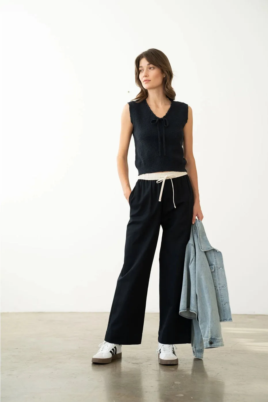 V-Neck Knit Vest