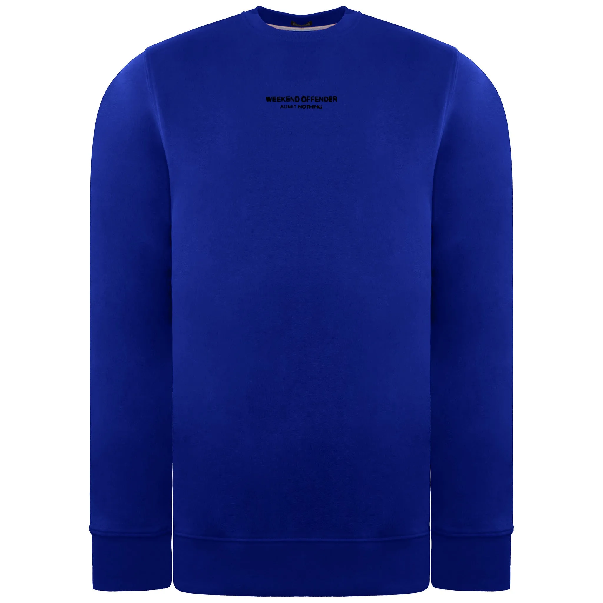 Weekend Offender Logo Mens Blue Sweater