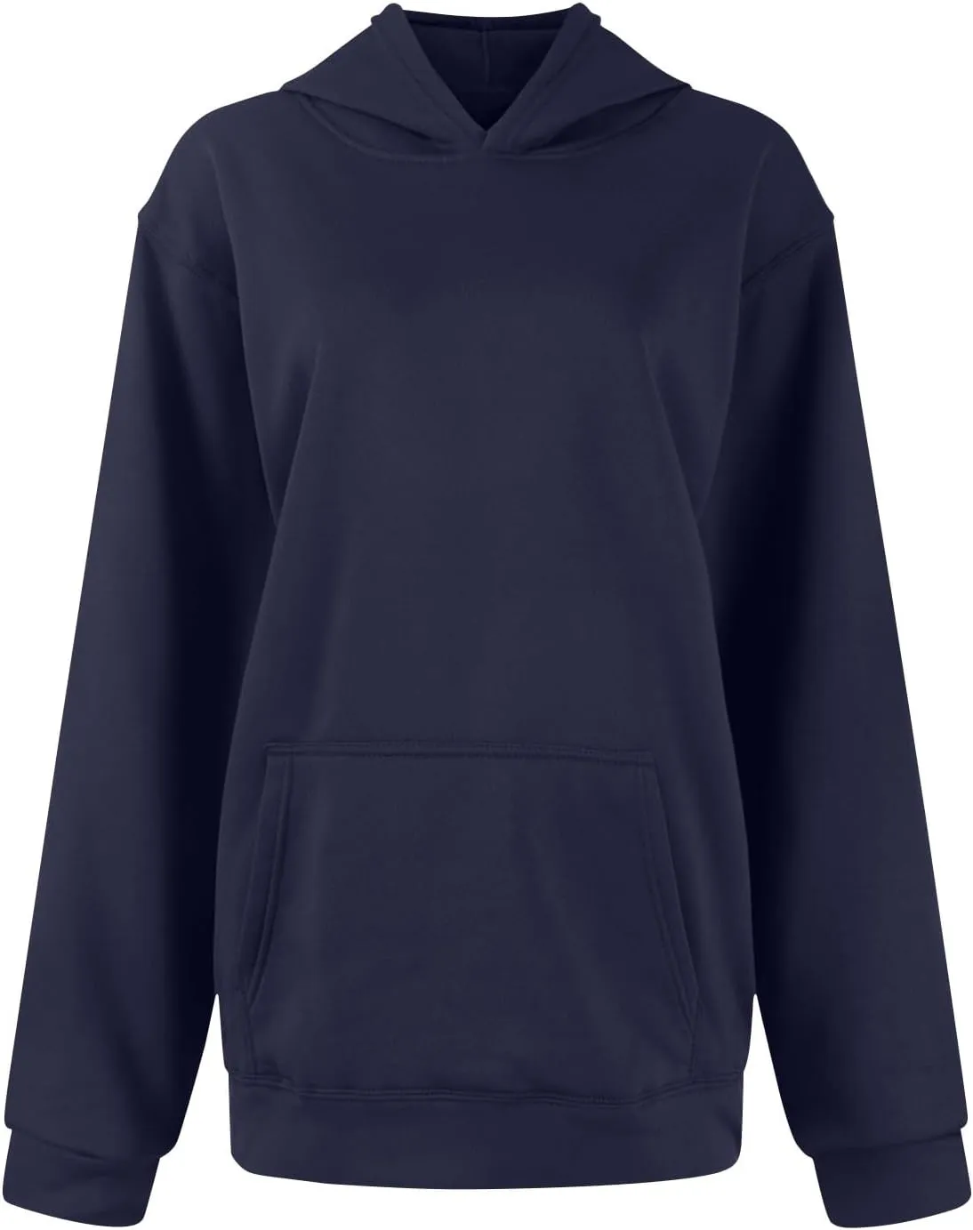 Women Oversized Hoodie Fleece Y2K Hoodie with Kangaroo Pockets Casual Fall Sweatshirts Long Sleeve Preppy Sweatshirt