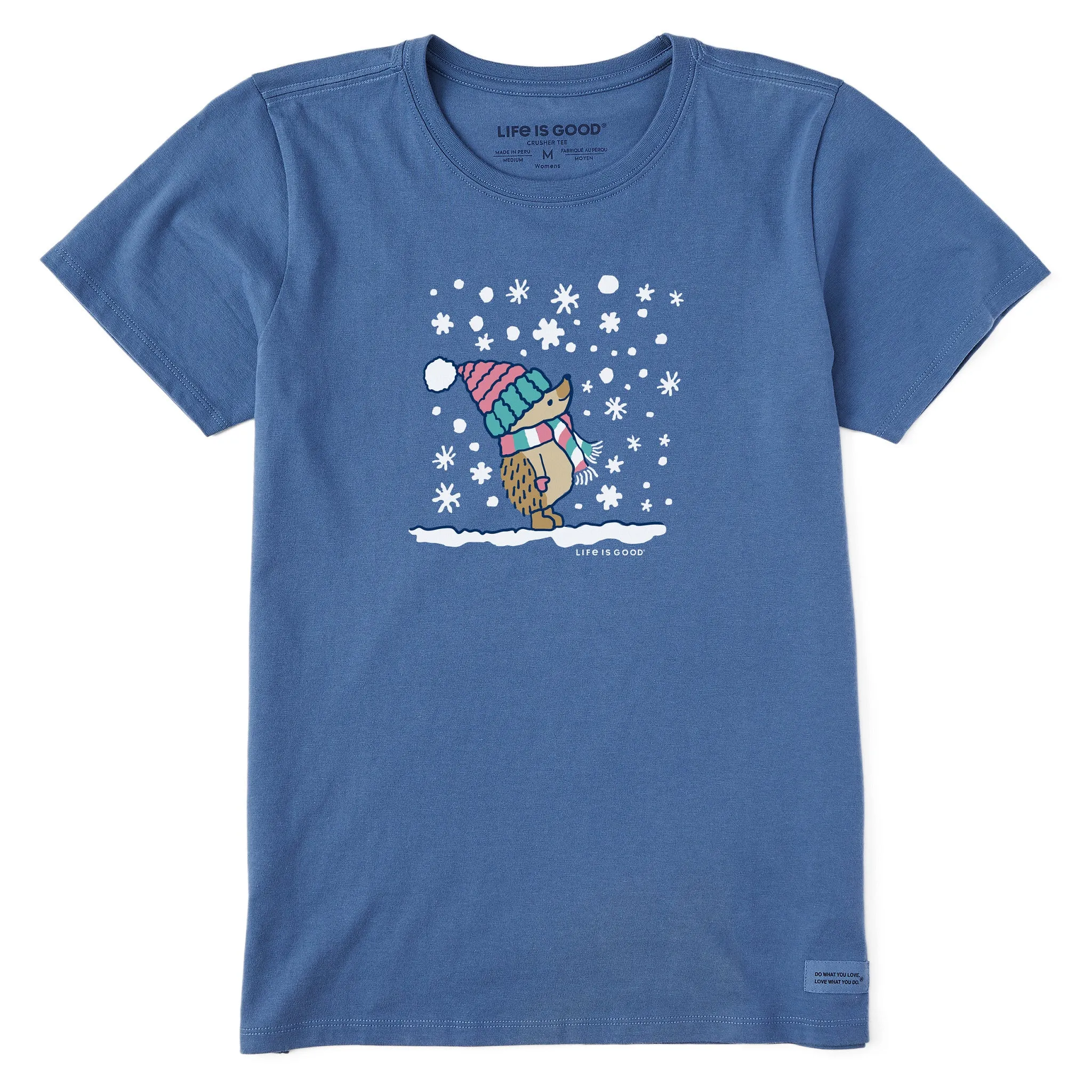 Women's Cozy Hedgehog Short Sleeve Crusher Tee