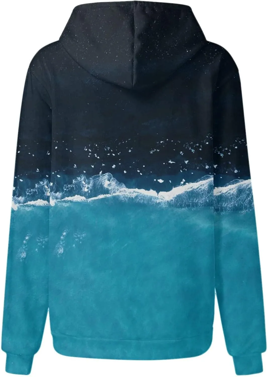 Womens Fall Fashion 2024 Trendy Oversized Hoodie Sweatshirts Gradient Color Casual Drawstring Hoodies Pullover