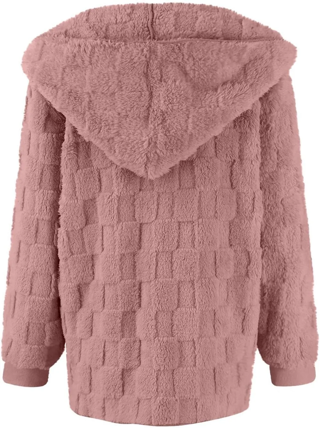 Womens Fleece Jacket Oversized Zip Up Sherpa Fuzzy Casual Coats Fall Winter Warm Outerwear 2024 Clothes with Pockets