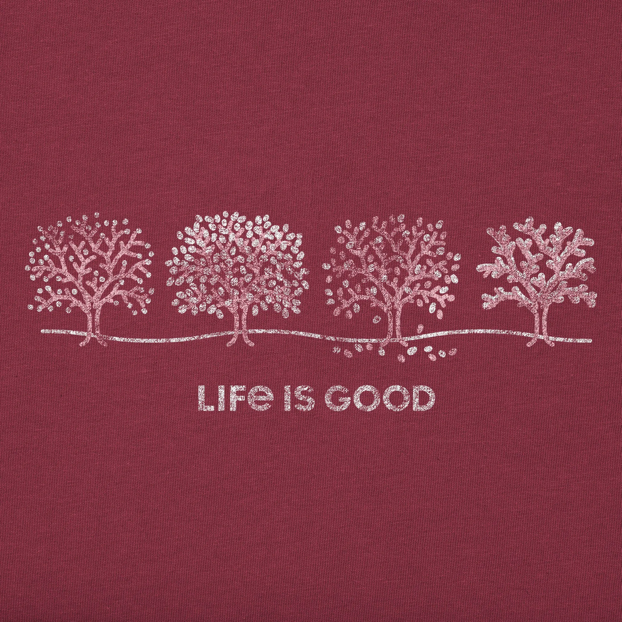 Women's Four Seasons Trees Long Sleeve Crusher Tee