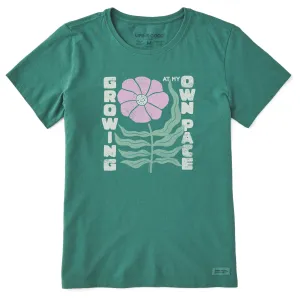 Women's Growing at my Own Pace Short Sleeve Crusher Tee