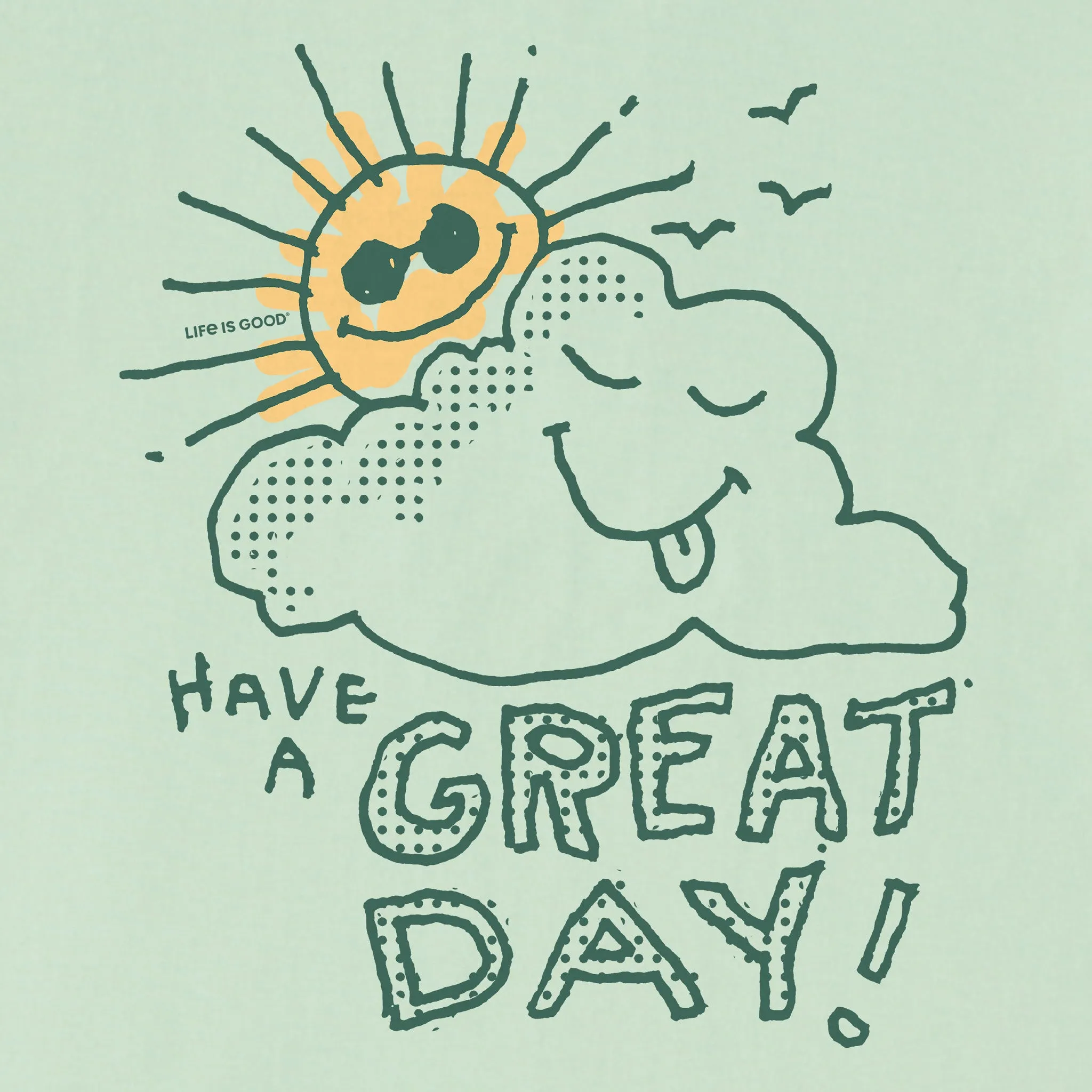 Women's Have a Great Day Scribble Short Sleeve Crusher Tee