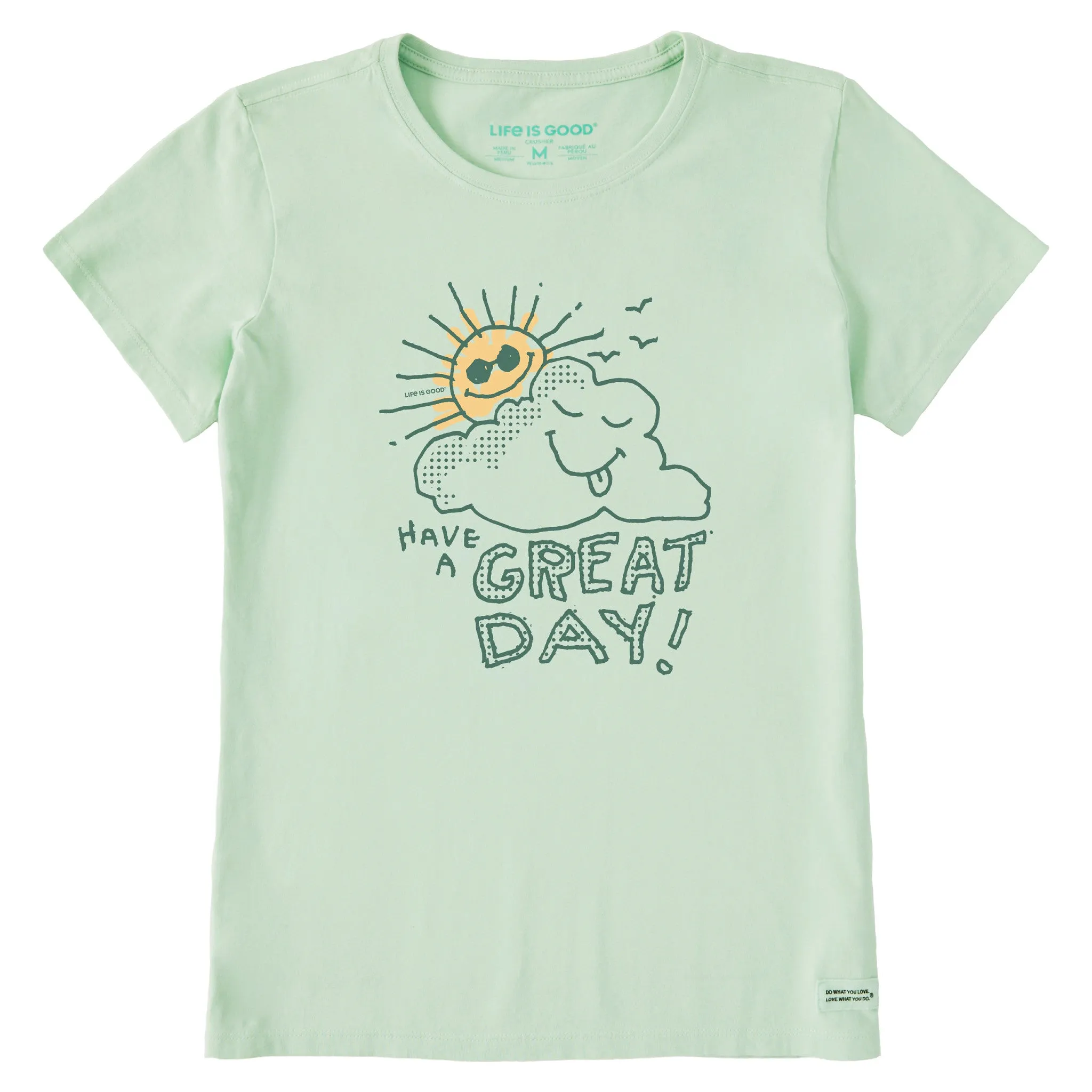 Women's Have a Great Day Scribble Short Sleeve Crusher Tee