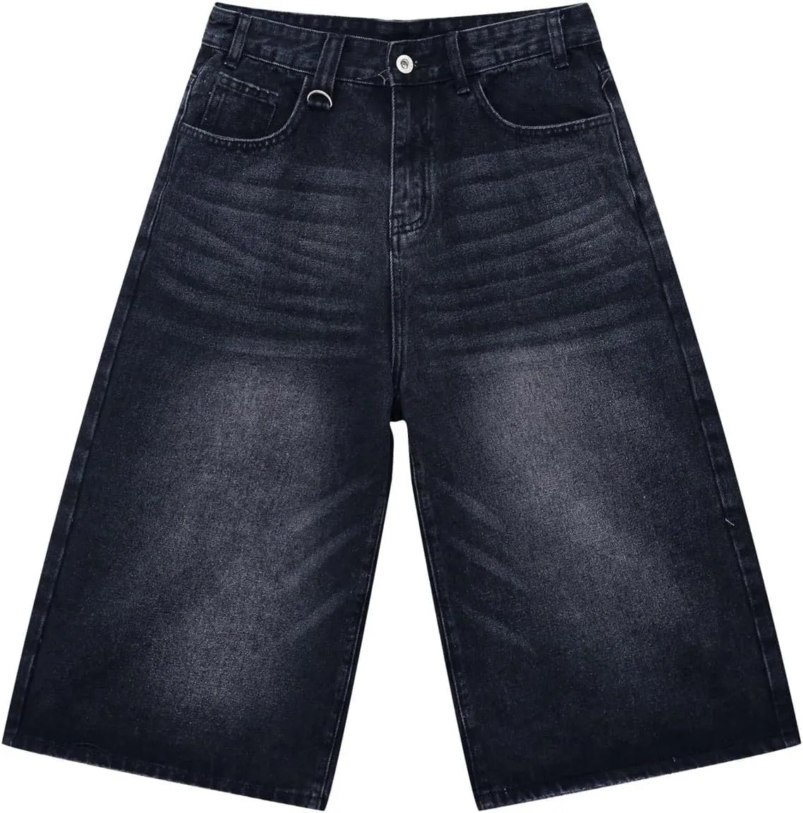 Women's Jeans Shorts High Waisted Casual Stretchy Wide Leg Girls Trendy Summer Y2k Baggy Vintage Capri Denim Pants