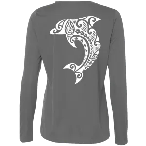 Women's Leaping Dolphin L/S Performance Tee