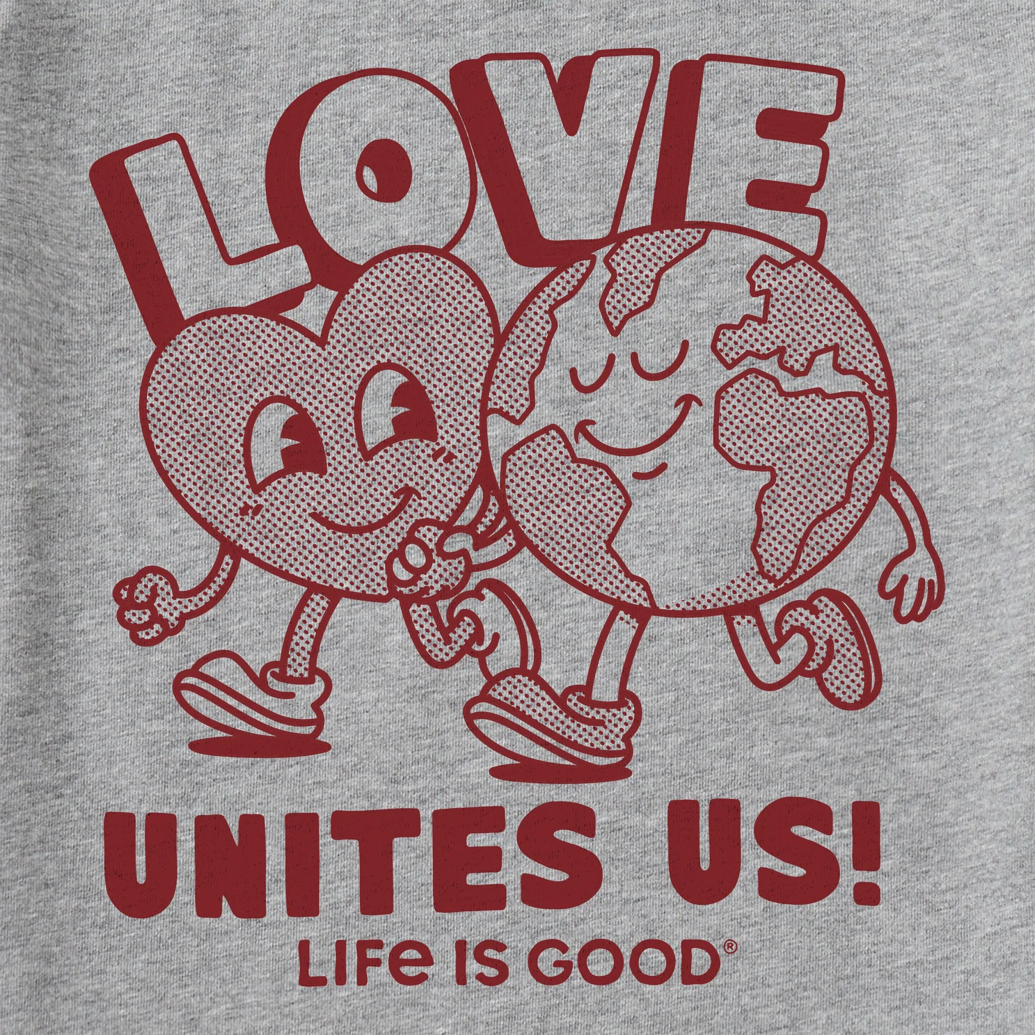 Women's Love Unites Us Globe Short Sleeve Crusher Tee