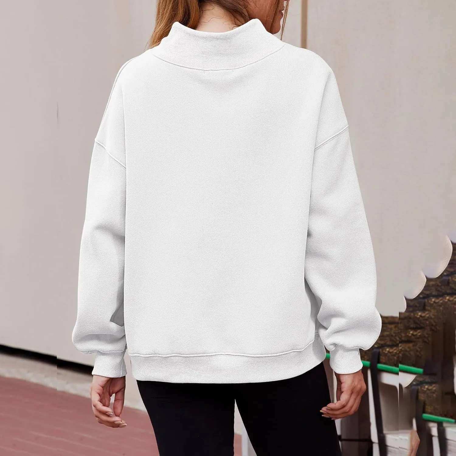 Womens Oversized Sweatshirts Turtleneck Pullover Long Sleeve Hoodies Tops Fall Outfits Cute Sweater Tops