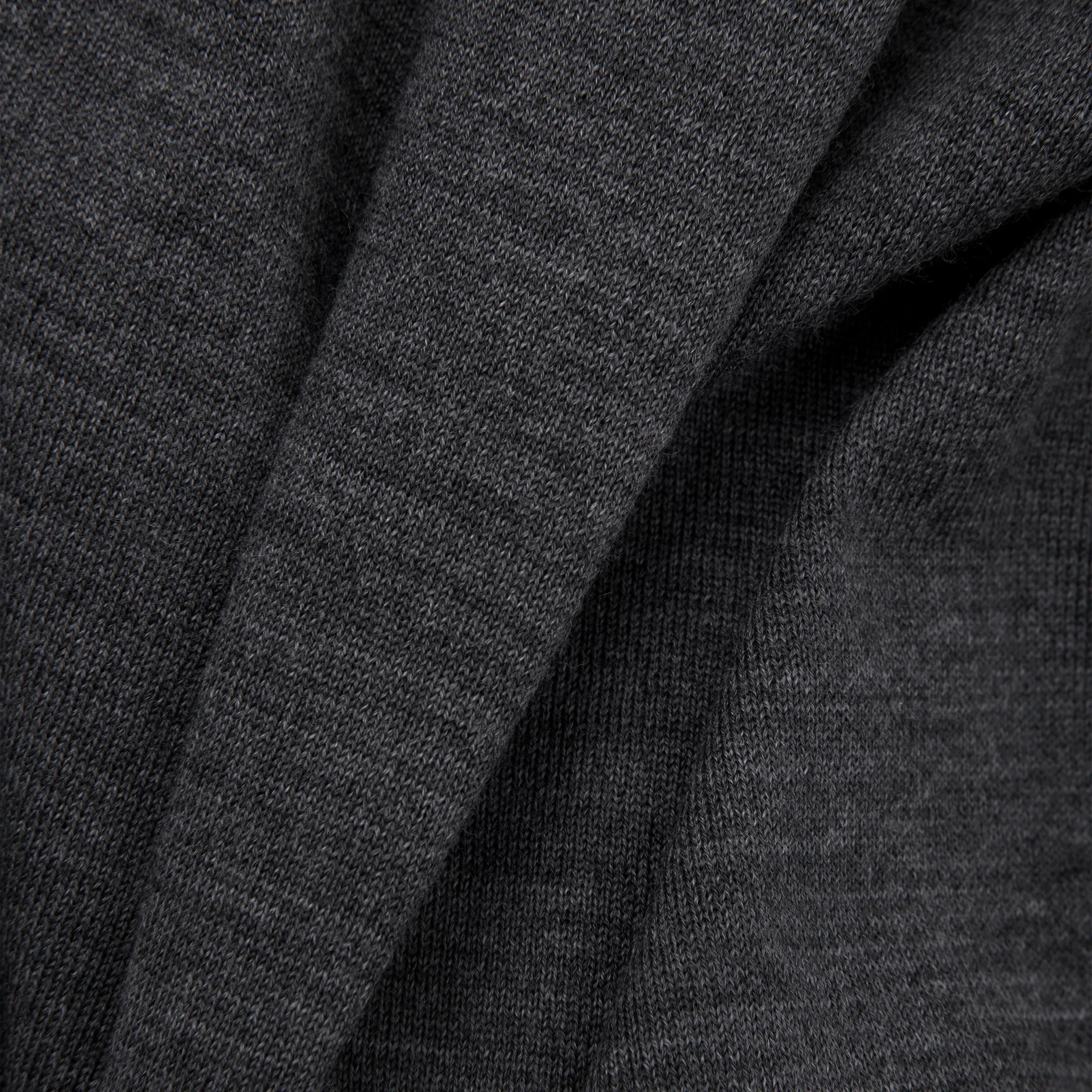 Wool V Neck Sweater Dark Grey