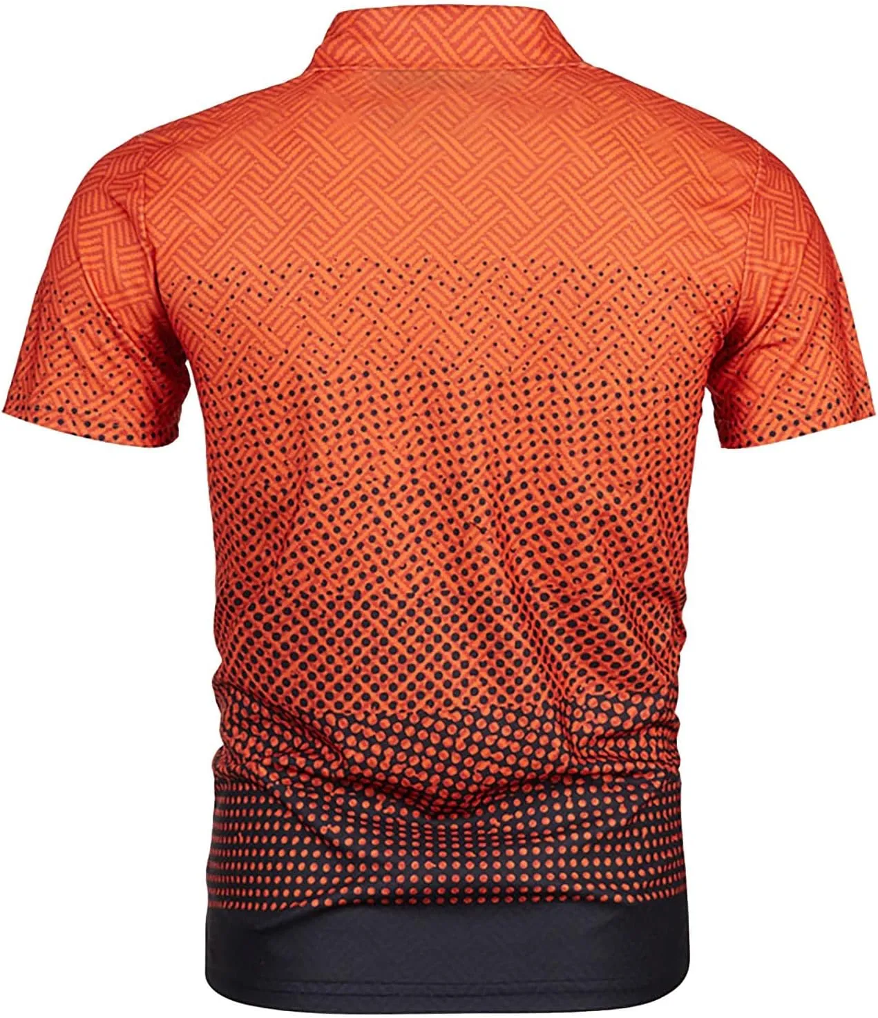 Ymosrh Men's Polo Shirts Short Sleeve Graphic Golf Shirts Casual Button Down T Shirt Business Casual Shirts, M-5XL